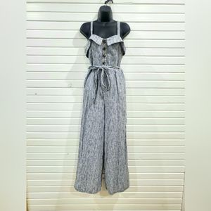 American Eagle Pinstripe Jumpsuit.